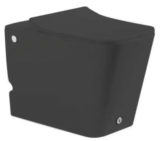 Унитаз приставной SantiLine SL-5033MB безободковый с импульсной системой смыва черный